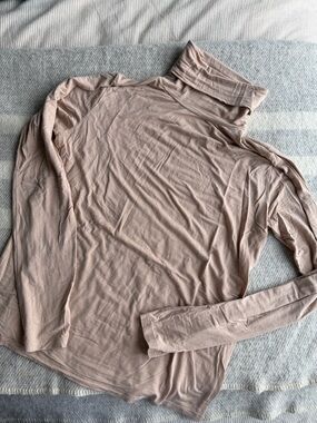 Base range Light beige Long Sleeve Turtleneck Top
